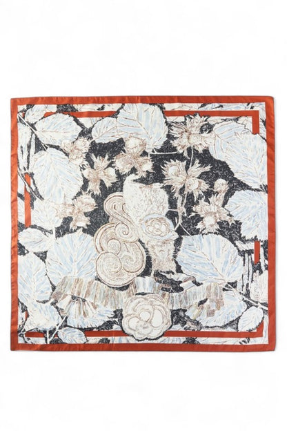 Floral Printed Silky Square Scarf - Tigbul's Variety Fashion Shop