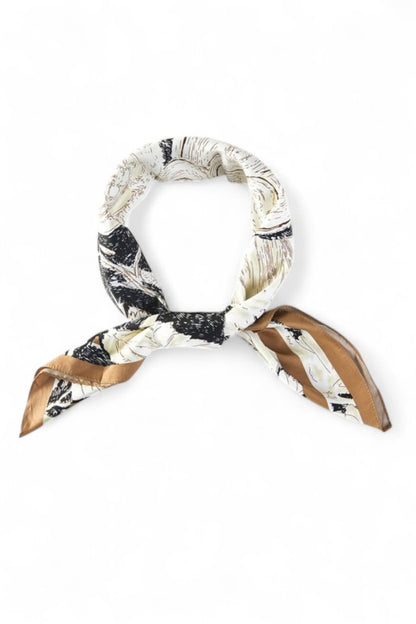 Floral Printed Silky Square Scarf - Tigbul's Variety Fashion Shop
