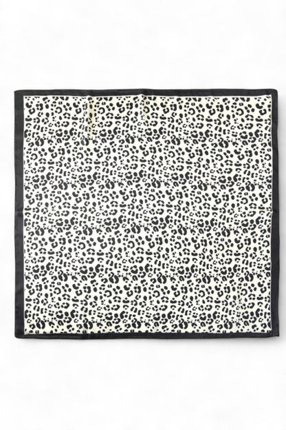 Cheetah Printed Silky Square Bandana Scarf - Tigbul's Variety Fashion Shop