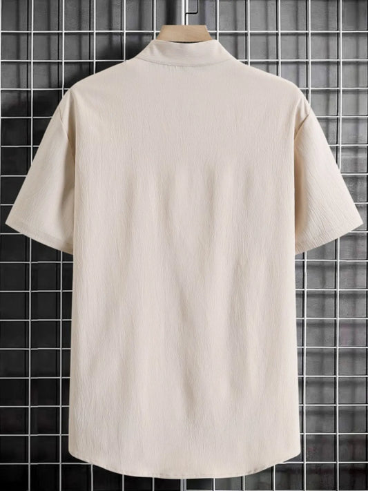 Men's Button Up Short Sleeve Shirt - Tigbul's Variety Fashion Shop