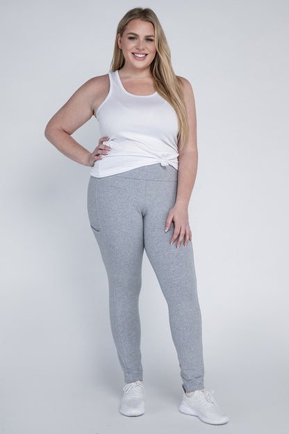 Plus Everyday Leggings with Pockets - Tigbuls Variety Fashion