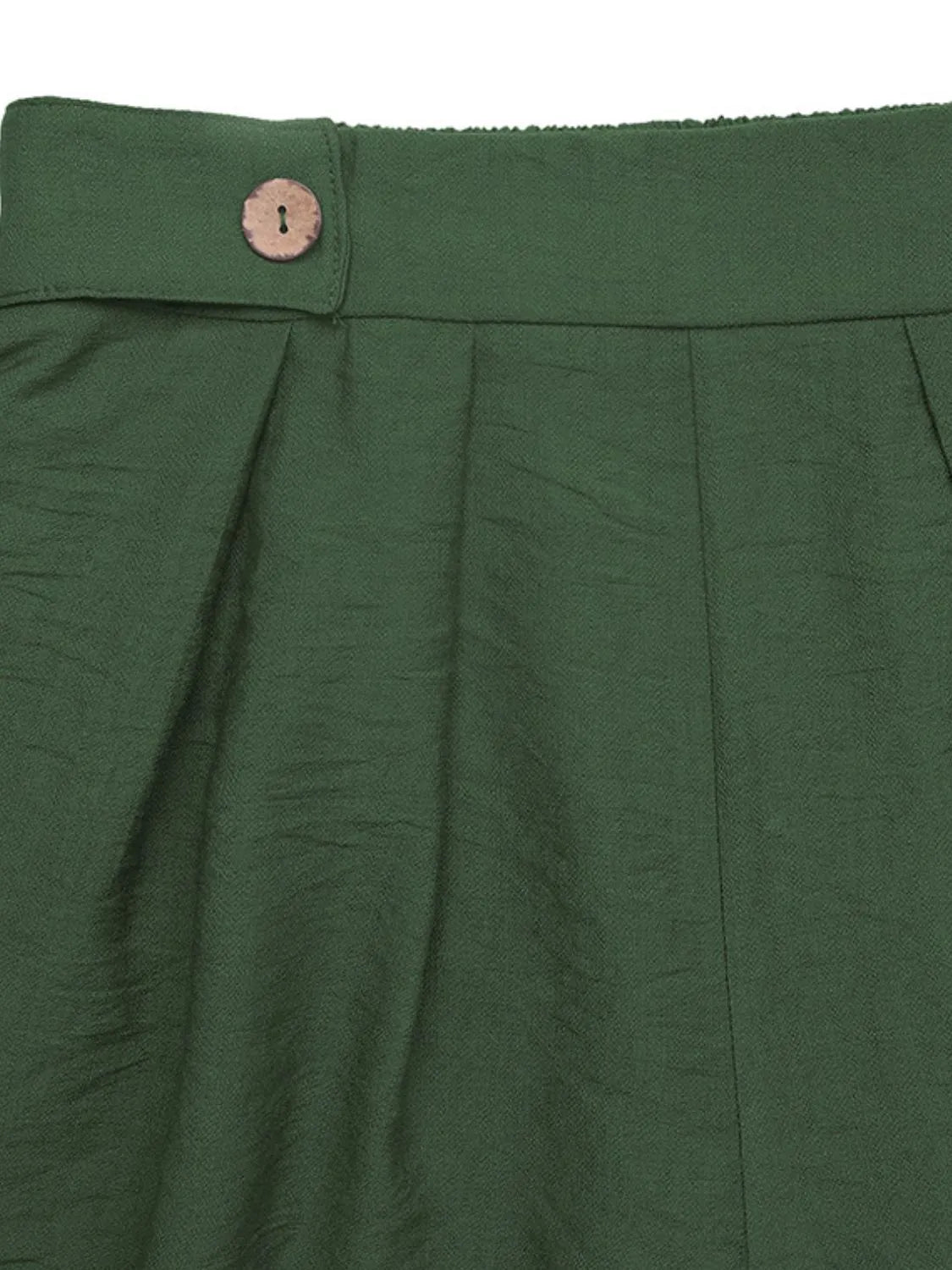 Pleated Detail Shorts with Pockets - Tigbul's Variety Fashion Shop