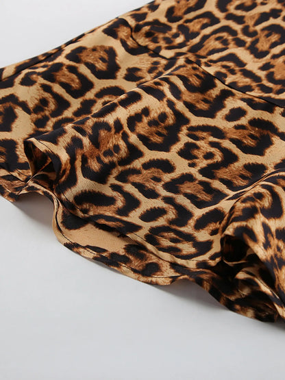 Leopard Print Mini Skirt - Tigbul's Variety Fashion Shop