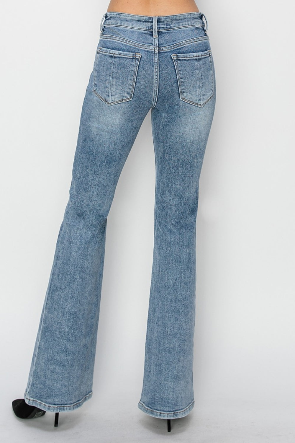 RISEN Full Size Mid Rise Bootcut Jeans - Tigbul's Variety Fashion Shop