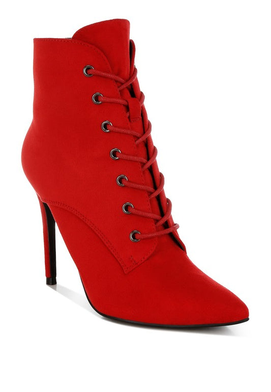 Agmati Lace Up Stiletto Boots - Tigbul's Variety Fashion Shop