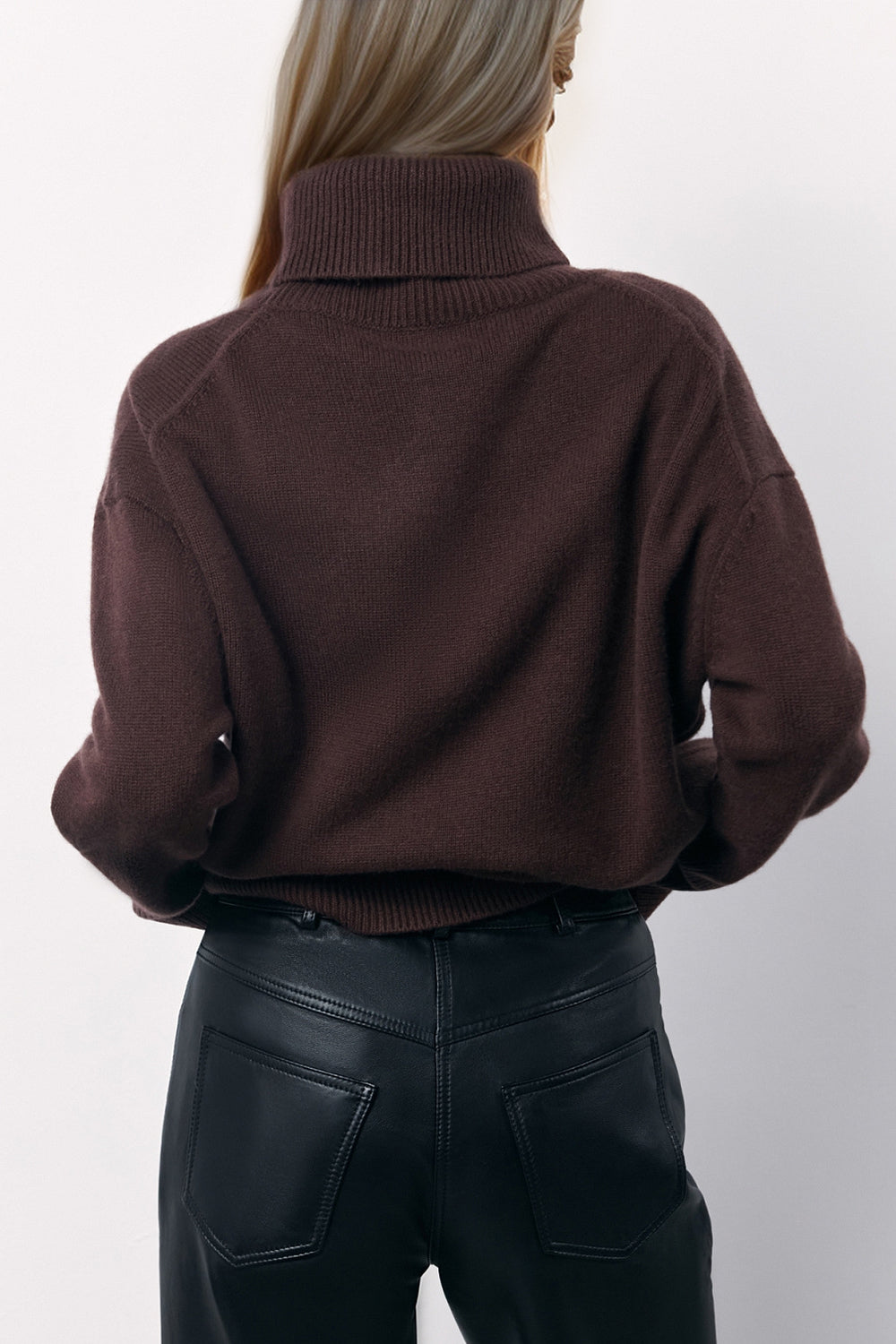 Basic Bae Turtleneck Long Sleeve Dropped Shoulder Sweater - Tigbul's Variety Fashion Shop