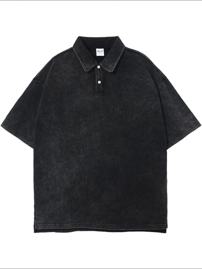 Men's Collared Neck Half Sleeve Polo - Tigbul's Variety Fashion Shop