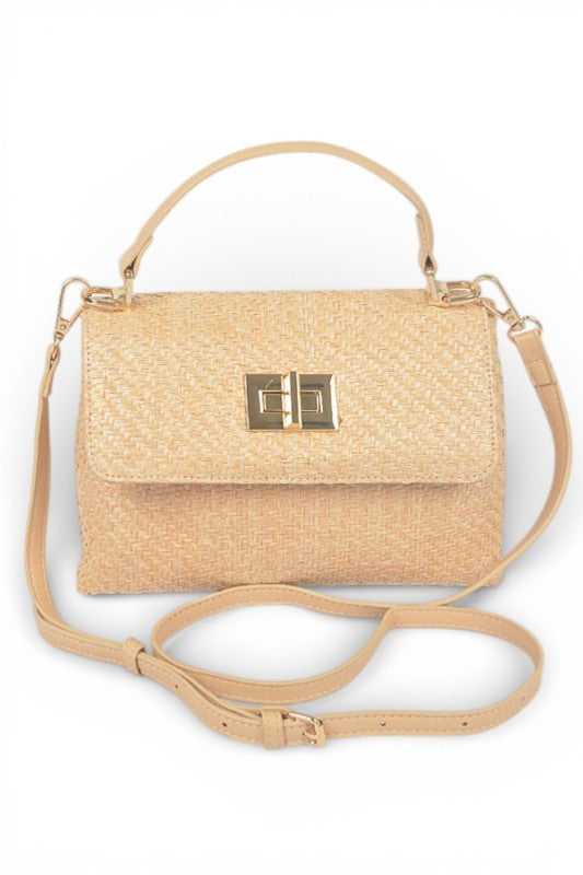 Color Straw Top Handle Convertible Bag | Tigbuls Variety Fashion