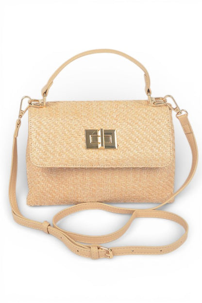 Color Straw Top Handle Convertible Bag | Tigbuls Variety Fashion