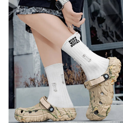 Men's Printed Platform Comfort Clogs Sandals - Tigbul's Variety Fashion Shop