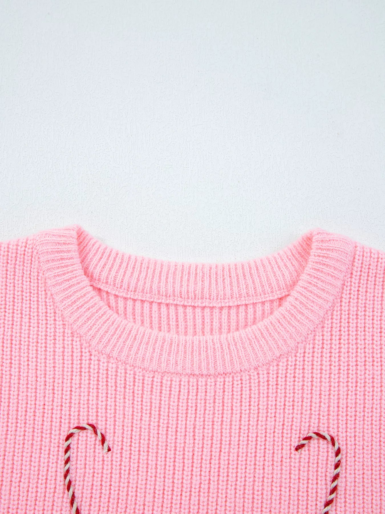 Merry Candy Cane Christmas Crew Neck Sweater - Tigbul's Variety Fashion Shop