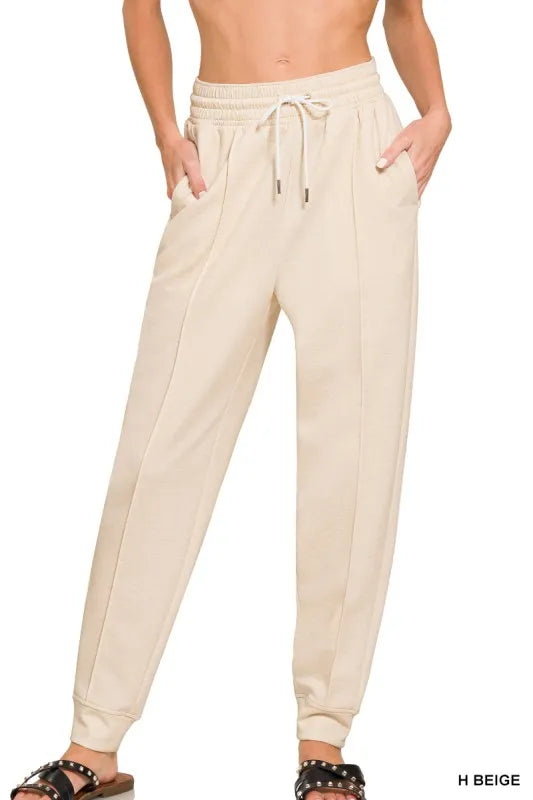 Zenana Drawstring Scuba Sweatpants with Pockets - Tigbul's Variety Fashion Shop