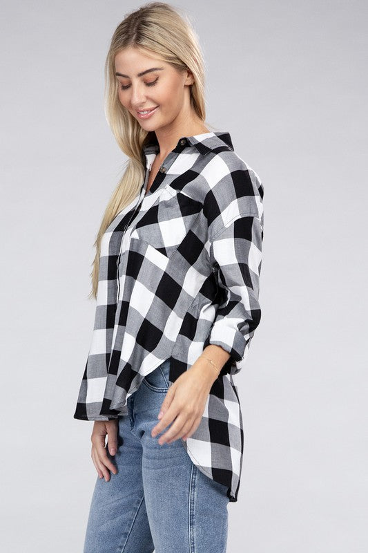 Classic Plaid Flannel Shirt - Tigbul's Variety Fashion Shop