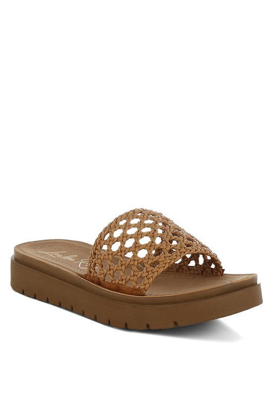 Sayura Woven Slip-On Flatforms - Tigbul's Variety Fashion Shop