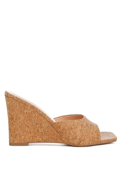 Shiloy Cork Wedge Sandals - Tigbul's Variety Fashion Shop