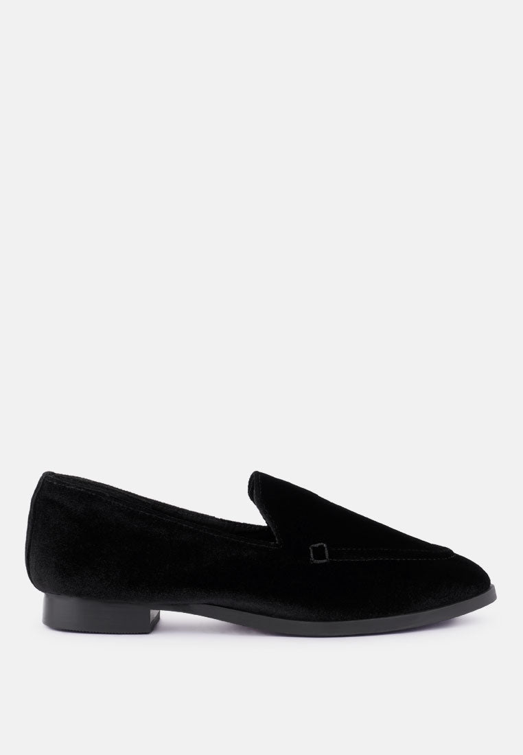 Luxe-Lap Velvet Handcrafted Loafers - Tigbul's Variety Fashion Shop