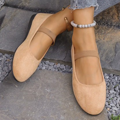 Round Toe Flats Slip-Ons - Tigbul's Variety Fashion Shop