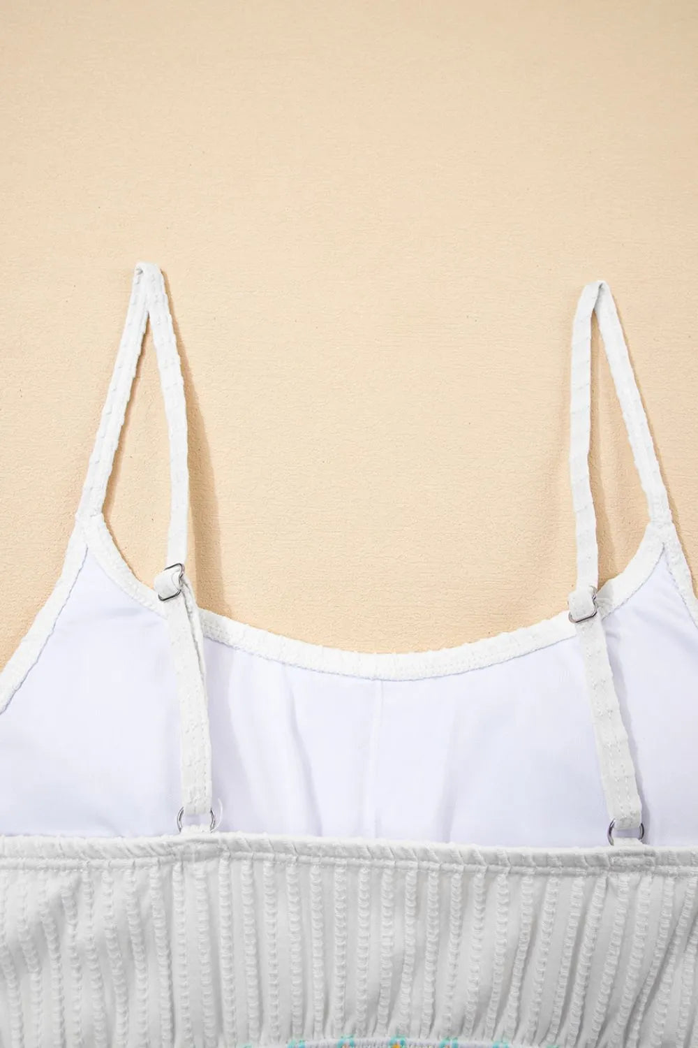 Textured Contrast Banding Bikini High Waist 2pcs Swimsuit - Tigbul's Variety Fashion Shop