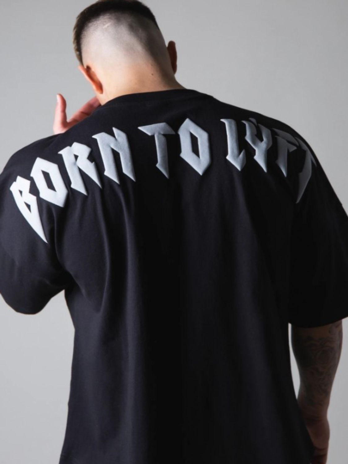 Men's Plus Size Letter Round Neck Half Sleeve T-Shirt - Tigbul's Variety Fashion Shop