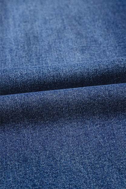 Double Button Zip Fly Straight Leg Jeans - Tigbul's Variety Fashion Shop