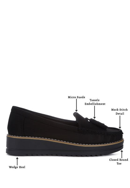 Daiki Platform Lug Sole Tassel Loafers - Tigbul's Variety Fashion Shop