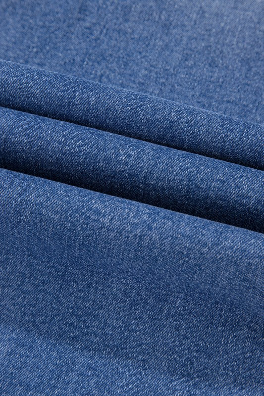 Denim Raw Hem Straight Leg Jeans - Tigbul's Variety Fashion Shop