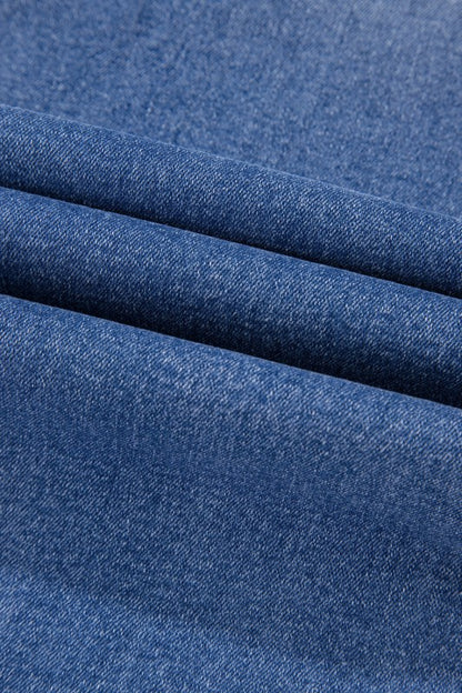 Denim Raw Hem Straight Leg Jeans - Tigbul's Variety Fashion Shop