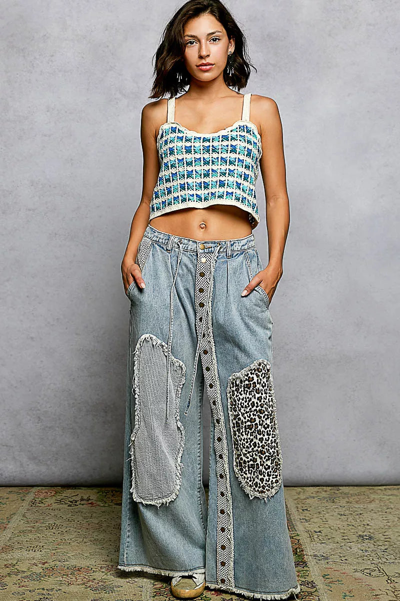 POL Cropped Crochet Cami with Scalloped Edge - Tigbul's Variety Fashion Shop