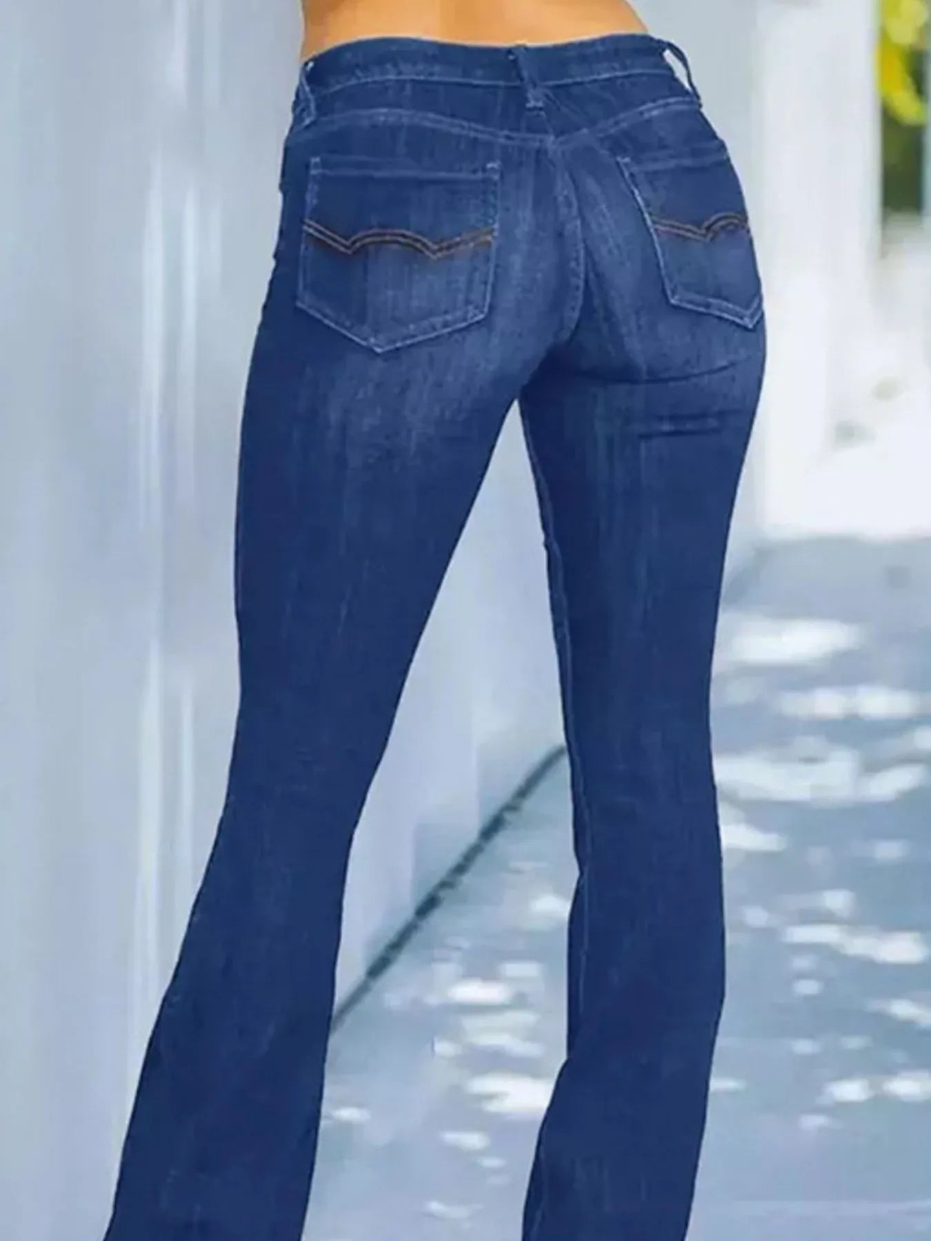 Full Size Wash Flare Jeans with Pockets Plus Size - Tigbul's Variety Fashion Shop