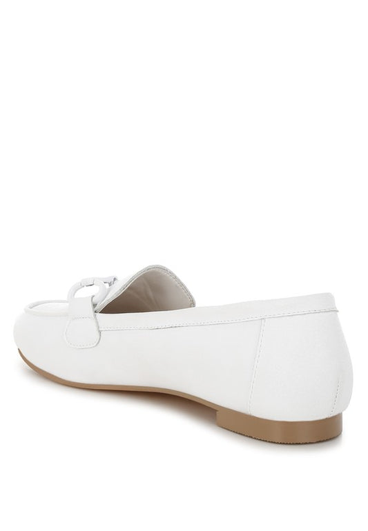 Taranis Monochromatic Horsebit Loafers - Tigbul's Variety Fashion Shop