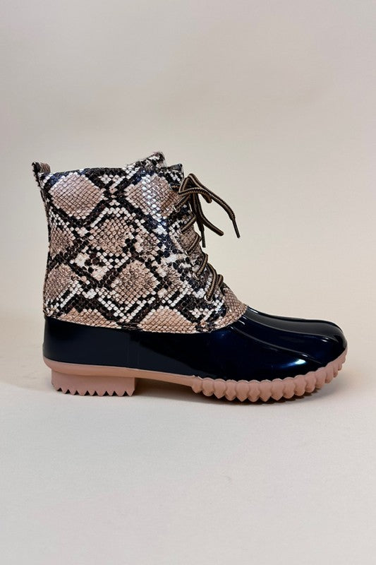 Women's Animal Print Rain, Snow, Mud, Boots - Tigbul's Variety Fashion Shop