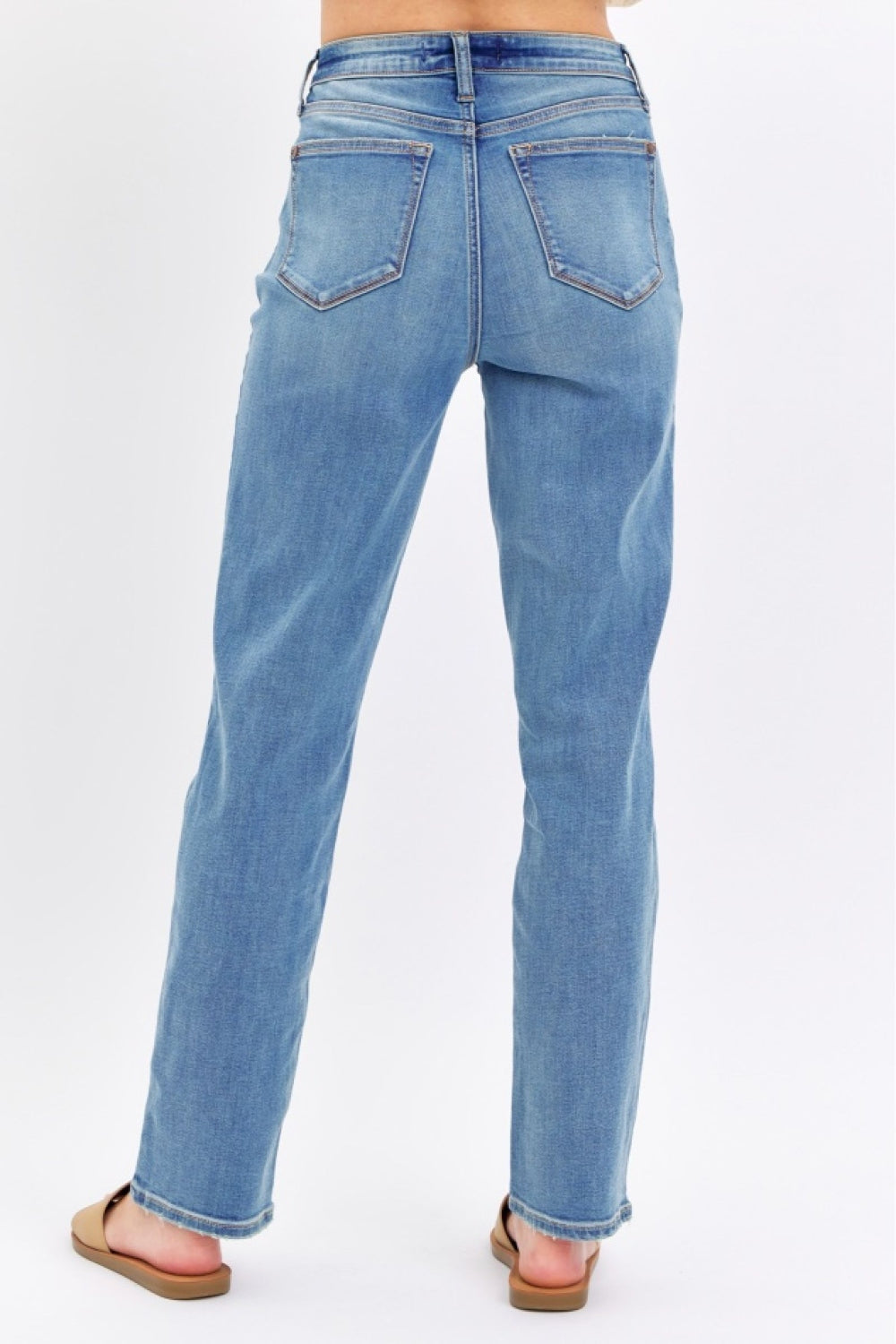 Judy Blue Full Size High Waist Straight Jeans - Tigbuls Variety Fashion