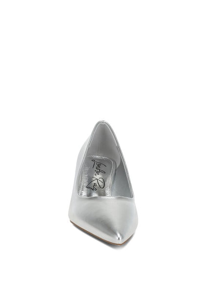 Tagetes Metallic Fantasy Heel Pumps - Tigbul's Variety Fashion Shop
