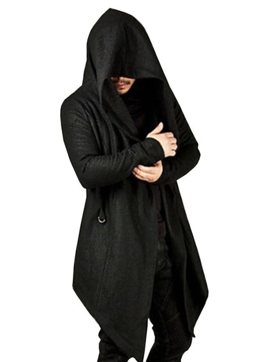 Men's Plus Size Long Sleeve Hooded Coat - Tigbul's Variety Fashion Shop