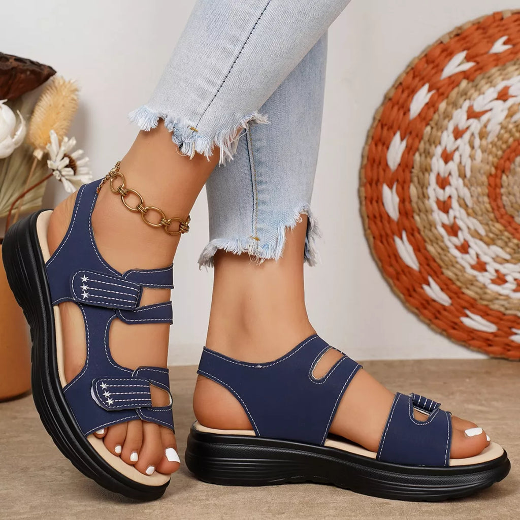 Open Toe Platform Sandals - Tigbul's Variety Fashion Shop