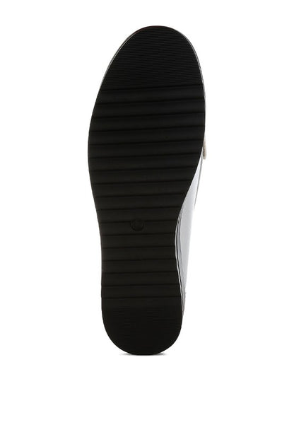 Larana Metallic Tassel Detail Loafers - Tigbul's Variety Fashion Shop