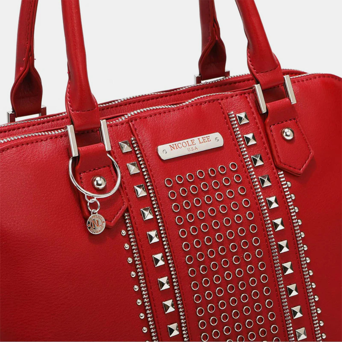 Nicole Lee USA Studded Decor Handbag - Tigbuls Variety Fashion