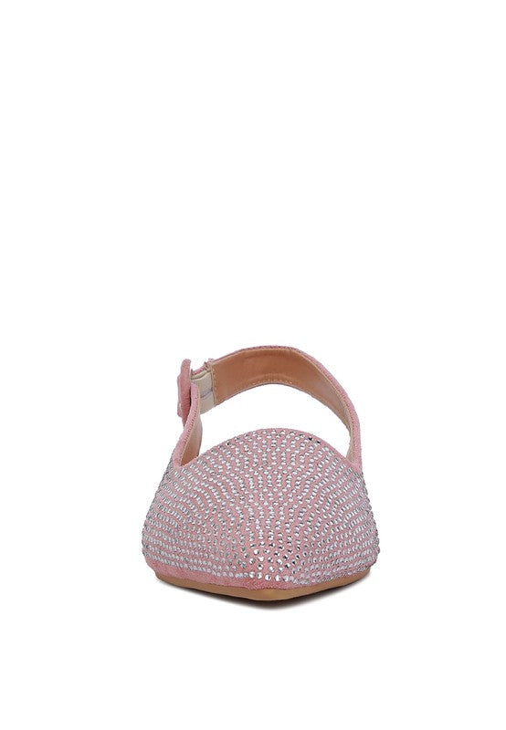 Jarisa Rhinestones Embellished Slingback Mules - Tigbul's Variety Fashion Shop