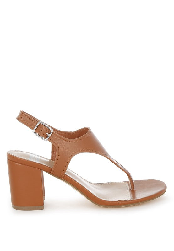 Ann Real Leather Thong Toe Sandals - Tigbul's Variety Fashion Shop