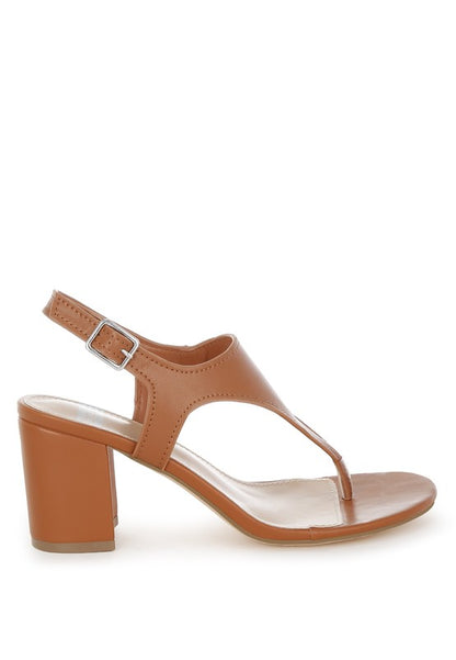 Ann Real Leather Thong Toe Sandals - Tigbul's Variety Fashion Shop