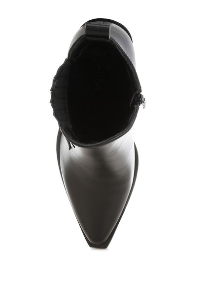 Melt Down Glitter Star Detail Chelsea Boots - Tigbul's Variety Fashion Shop