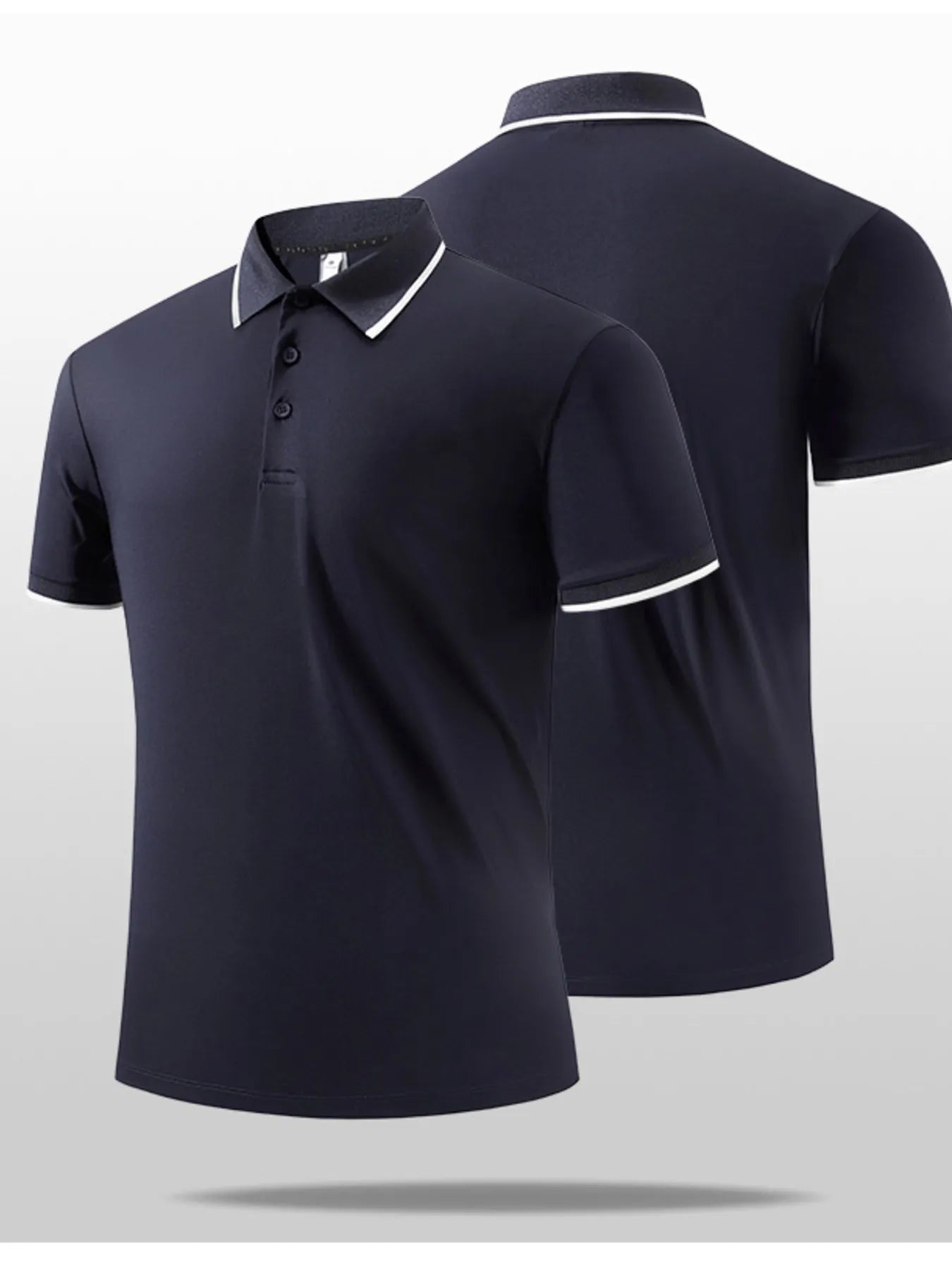 Men's Button Detail Short Sleeve Polo Shirt Size M up to 5XL - Tigbul's Variety Fashion Shop