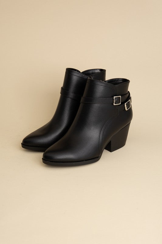 Nadine Ankle Buckle Boots - Tigbuls Variety Fashion