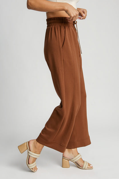 Umgee Full Size Drawstring Wide Leg Pants with Pockets - Tigbul's Variety Fashion Shop