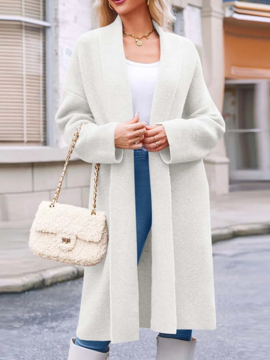 Open Front Longline Coat - Tigbul's Variety Fashion Shop