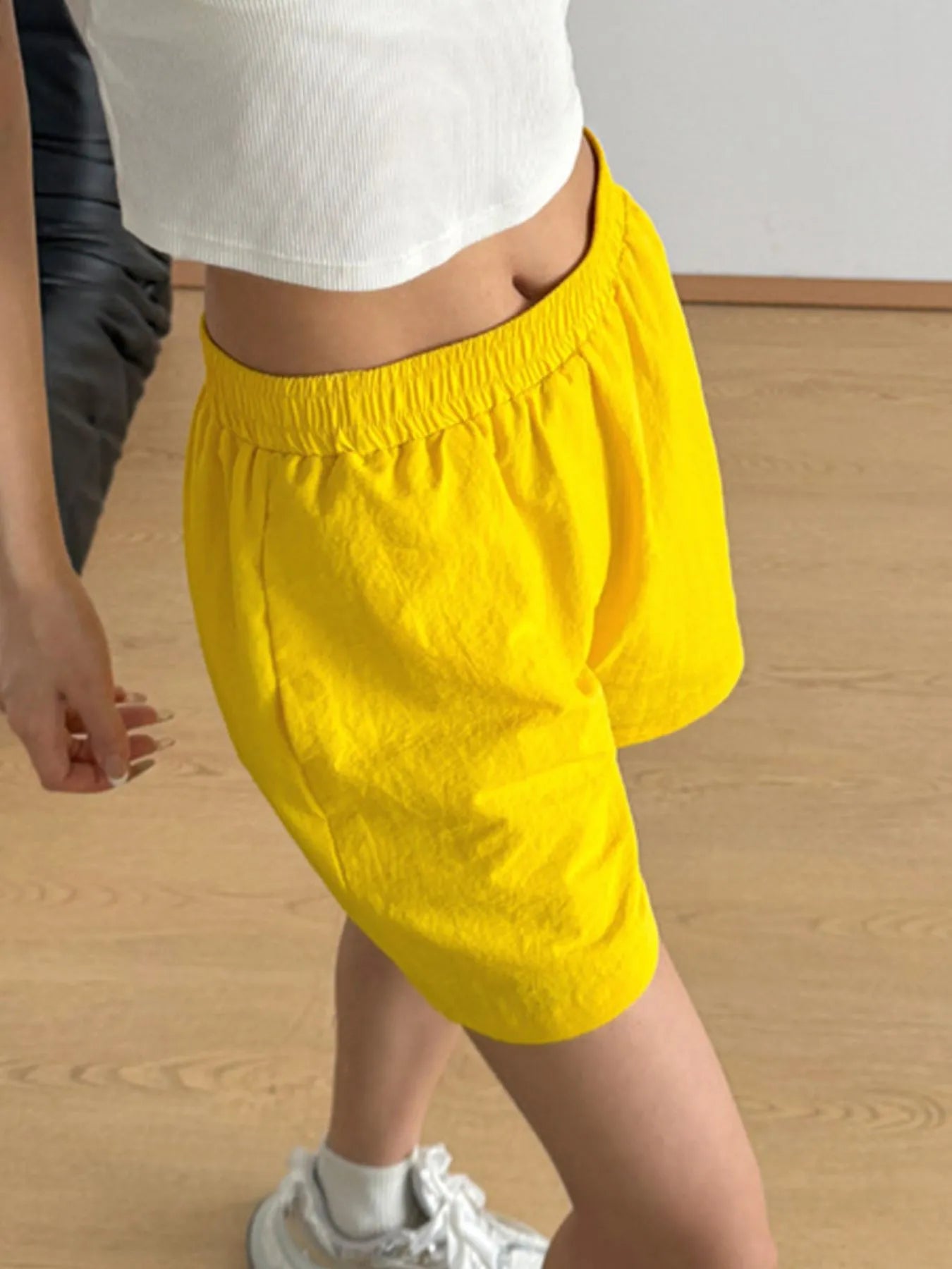 Elastic Waist Casual Shorts - Tigbul's Variety Fashion Shop