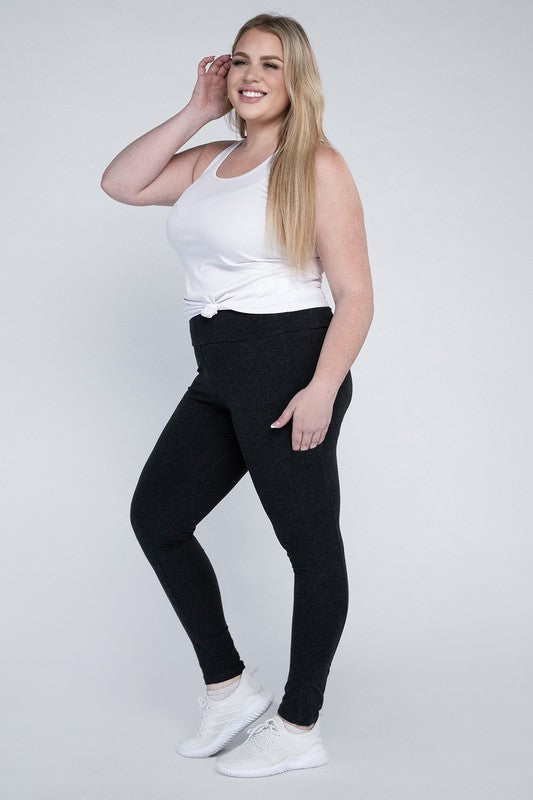 Plus Everyday Leggings with Pockets - Tigbuls Variety Fashion