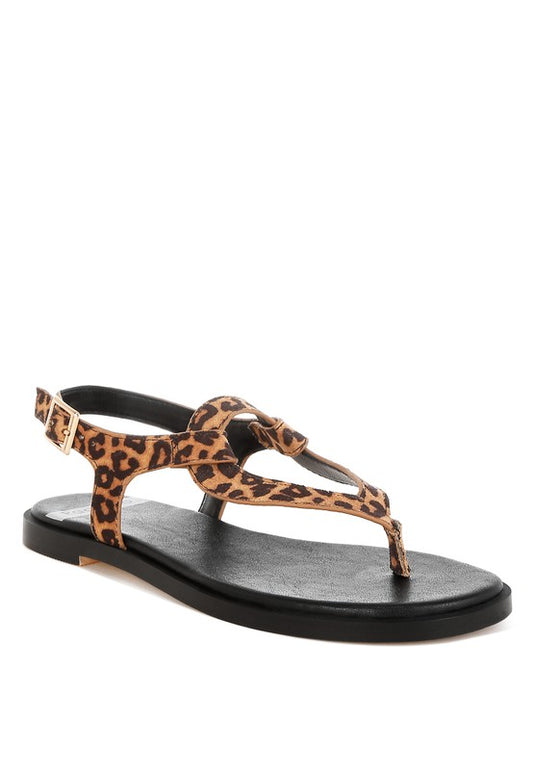 Venusa Leopard Print Buckled Flats - Tigbul's Variety Fashion Shop
