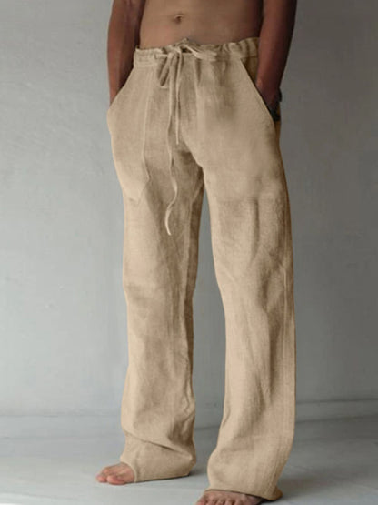 Men's Plus Size Drawstring Loose Fit Pants - Tigbul's Variety Fashion Shop
