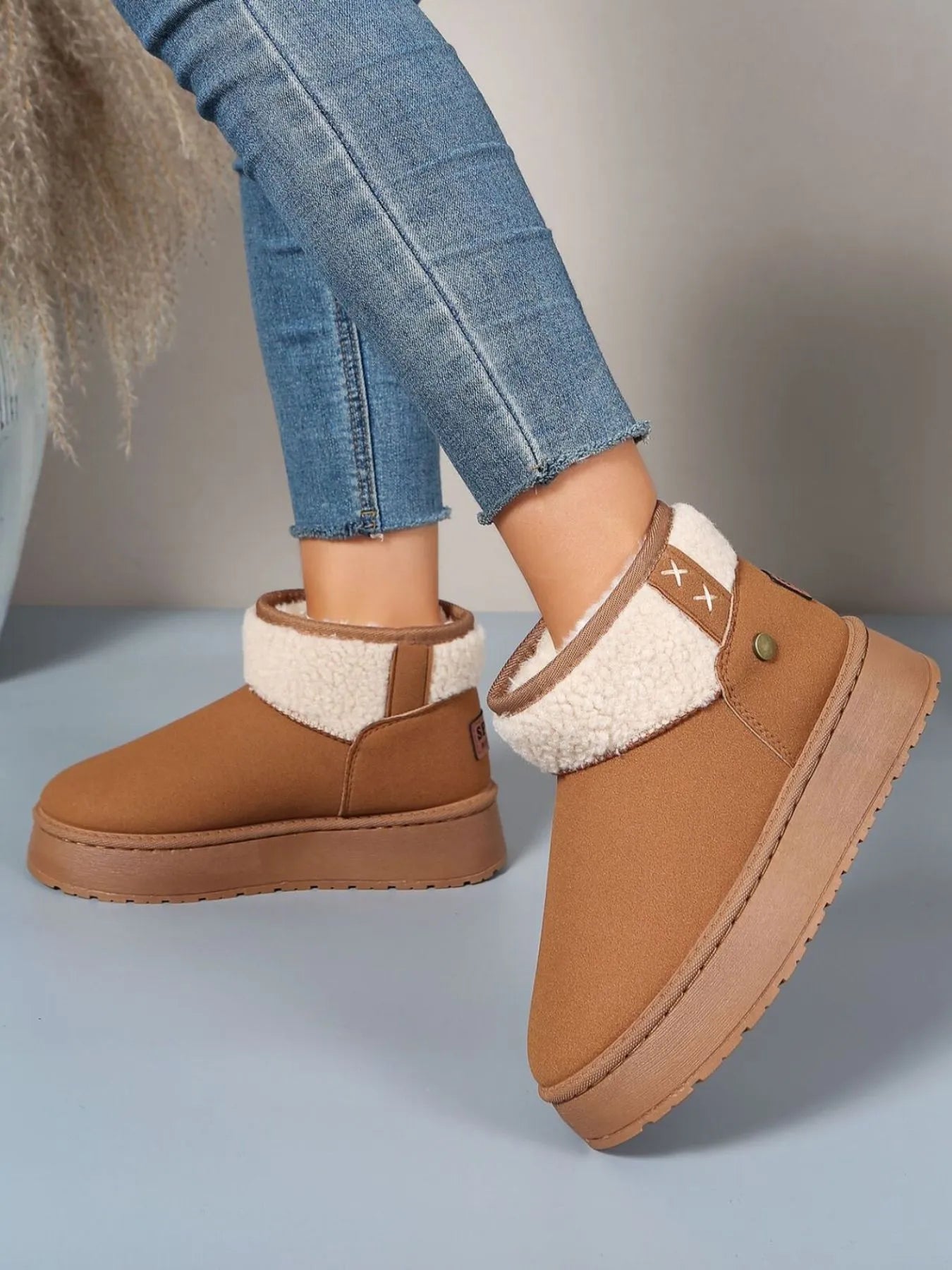 Platform Sherpa Lined Winter Boots - Tigbul's Variety Fashion Shop
